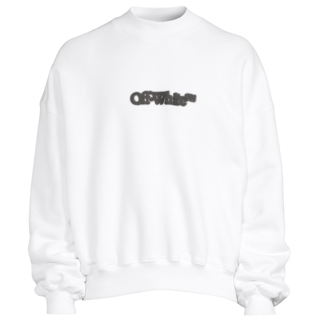 Off White Blurr Book Over White Oversized Sweatshirt - Style Centre Wholesale