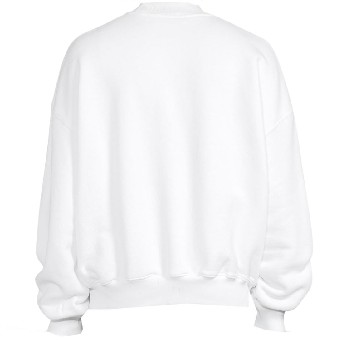 Off White Blurr Book Over White Oversized Sweatshirt - Style Centre Wholesale