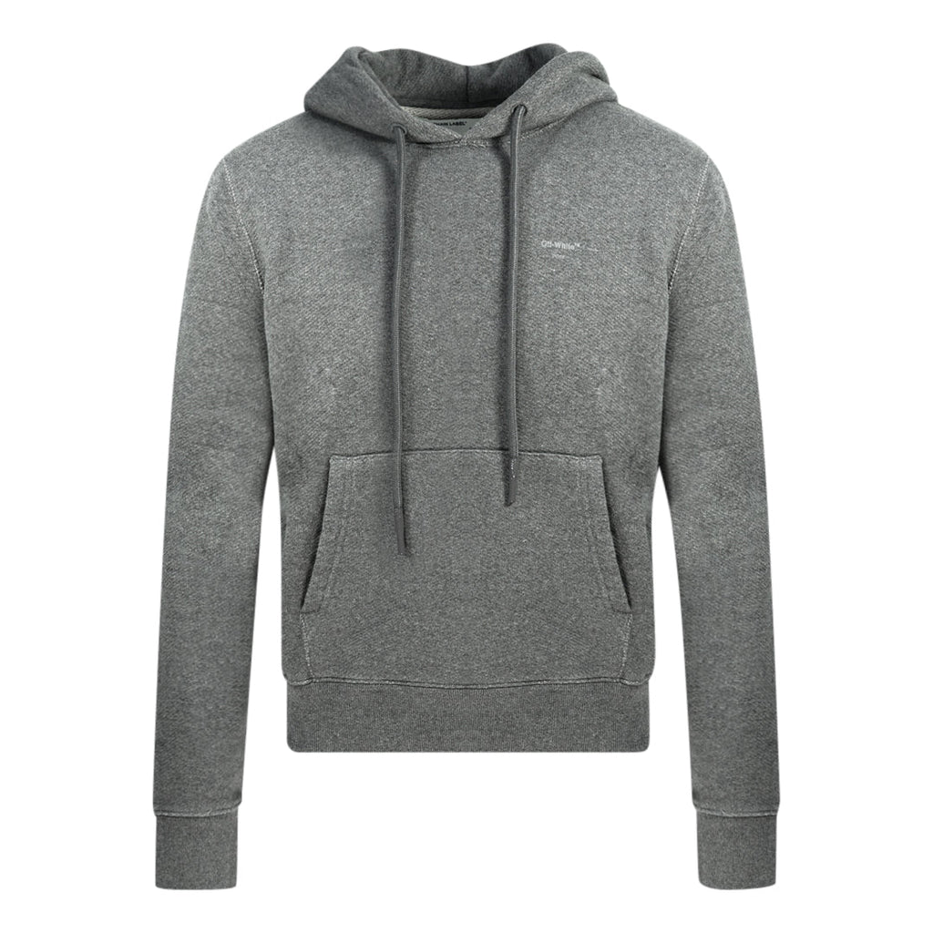 Off White Logo Oversized Grey Hoodie