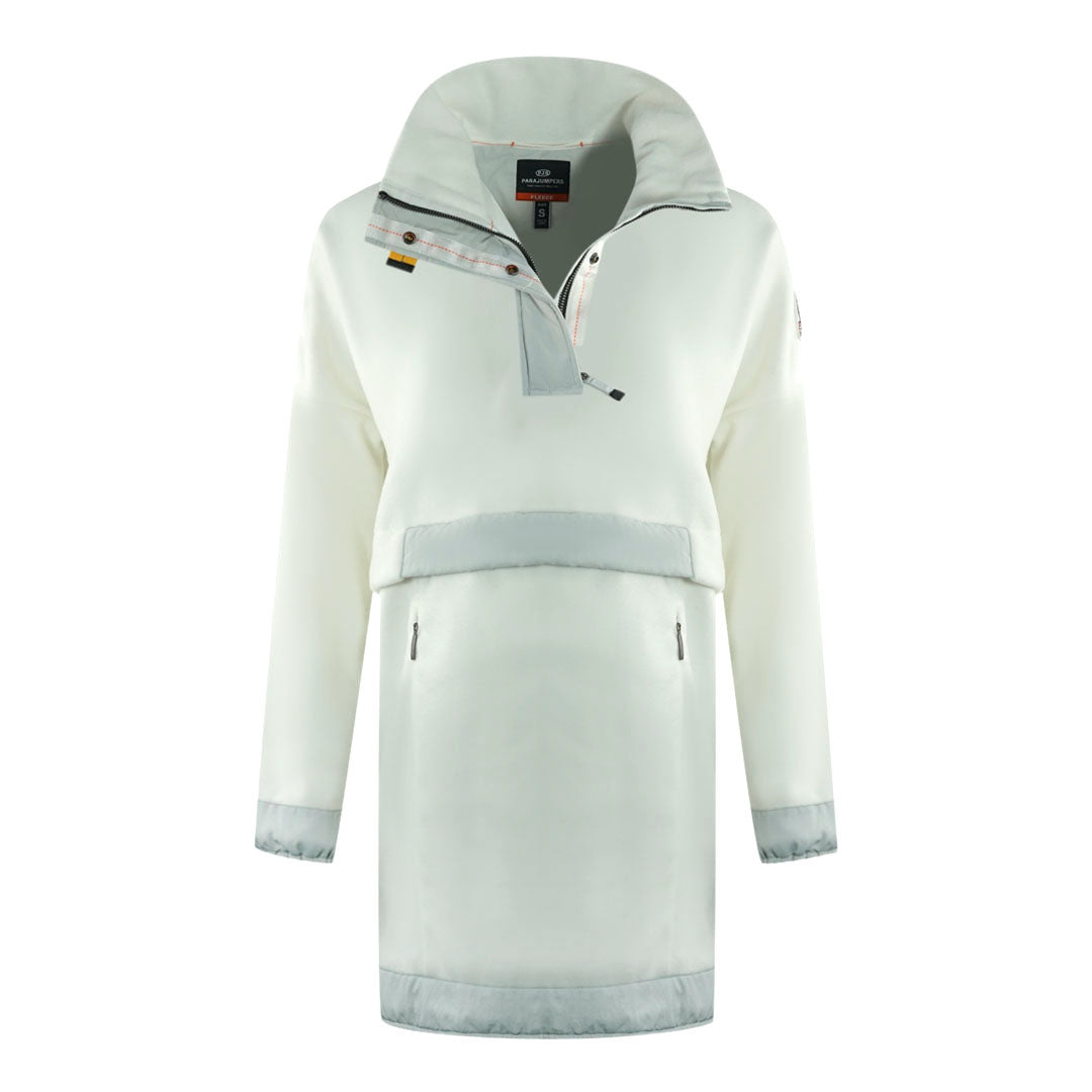 Parajumpers Oum White Long Pull Over Jacket