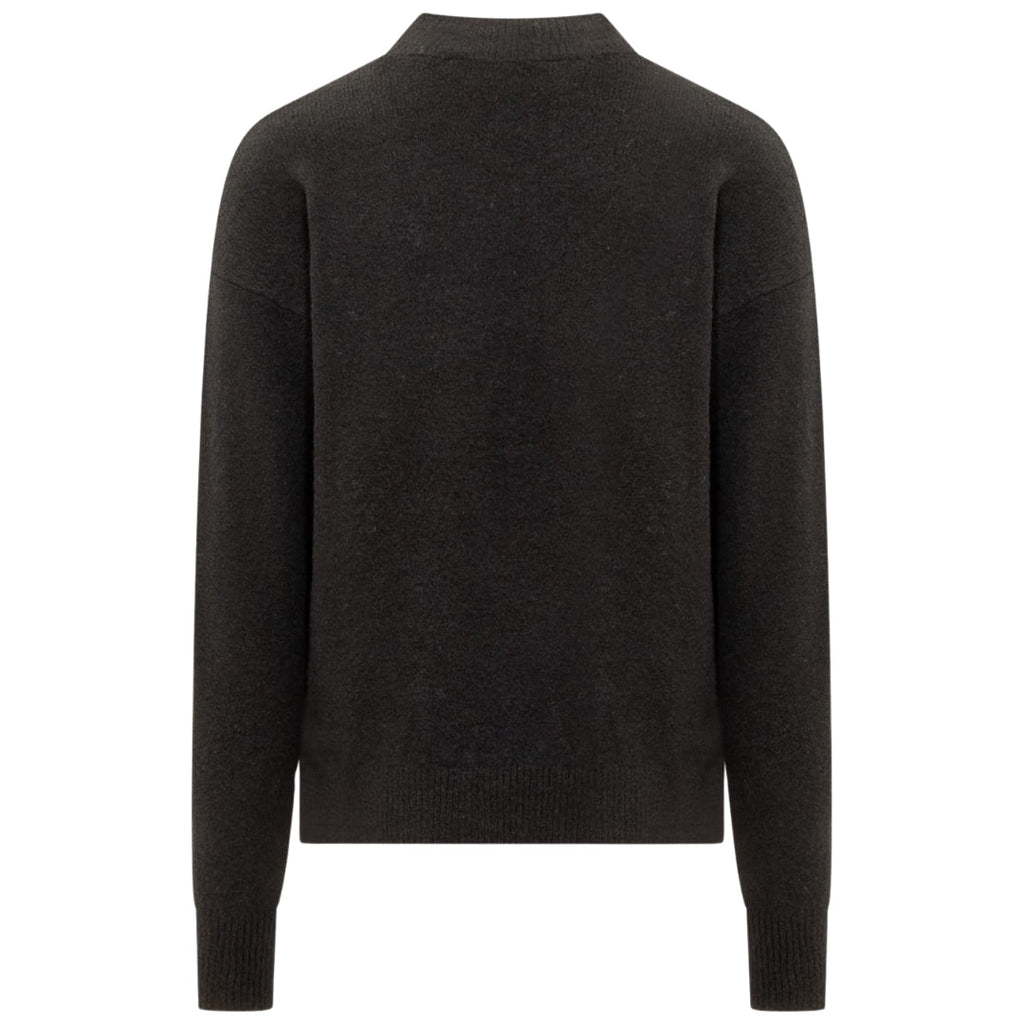 Palm Angels Classic Logo Black Knitted Jumper - Style Centre Wholesale