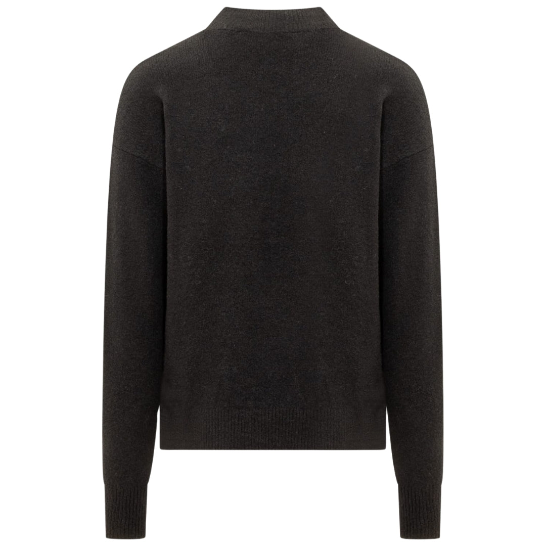 Palm Angels Classic Logo Black Knitted Jumper - Style Centre Wholesale