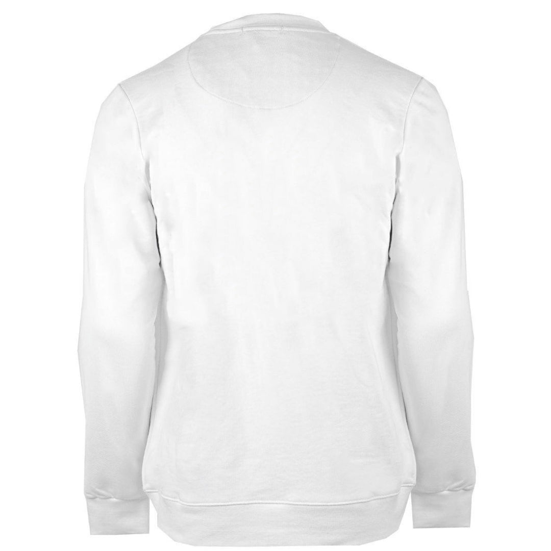 Aquascutum Crest Crew Neck White Sweatshirt