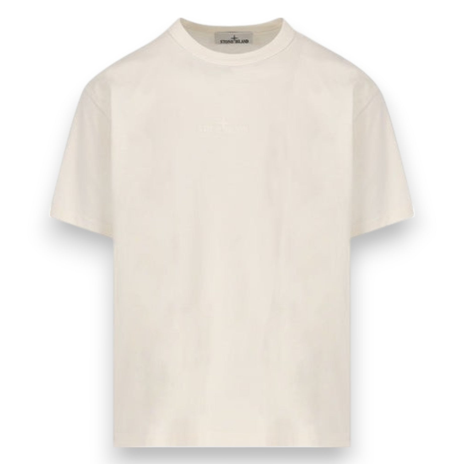 Stone Island, Beige Logo T-Shirt - True Labels