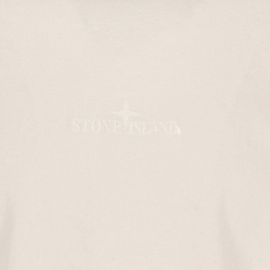 Stone Island, Beige Logo T-Shirt - True Labels