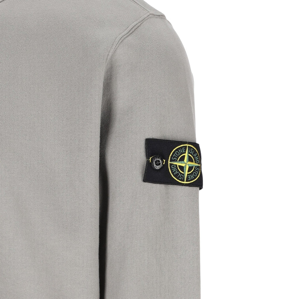 Stone Island, Cement Grey Organic Sweatshirt - True Labels