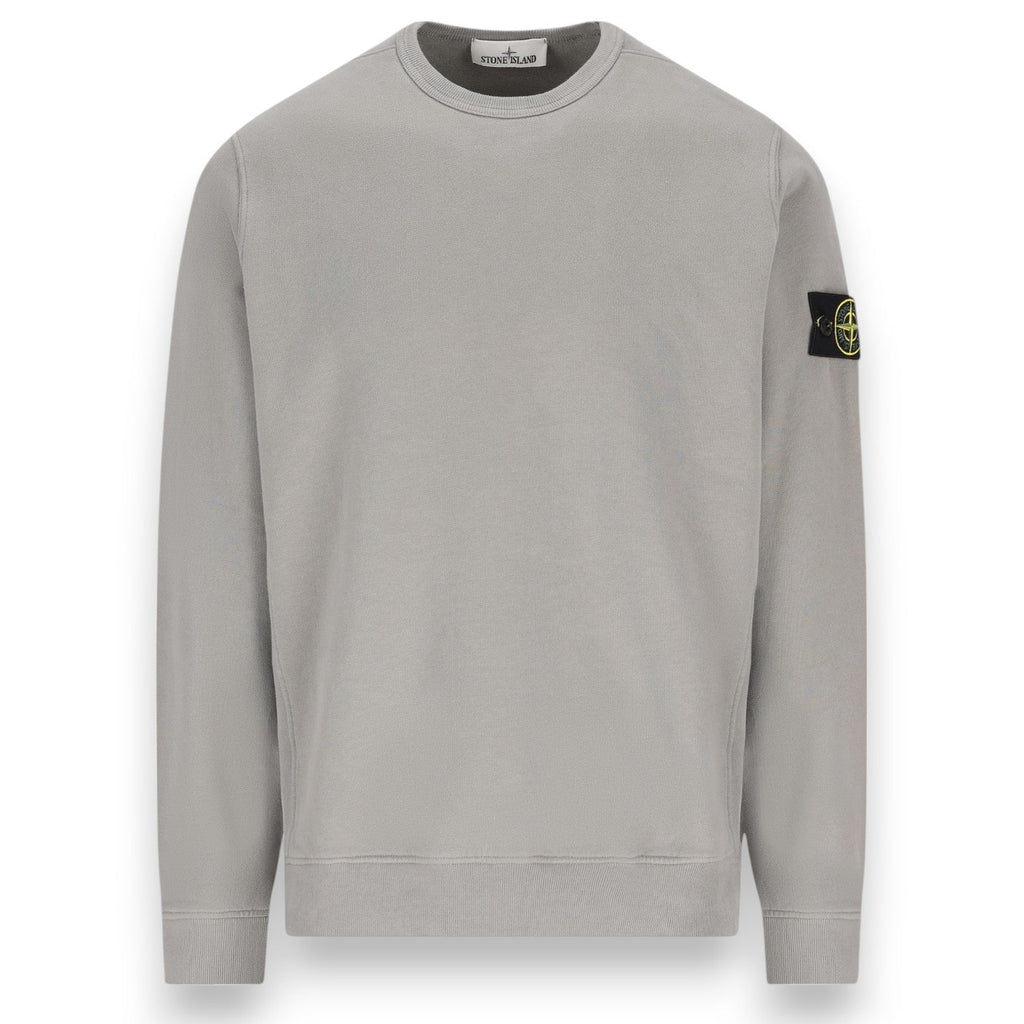 Stone Island, Cement Grey Organic Sweatshirt - True Labels