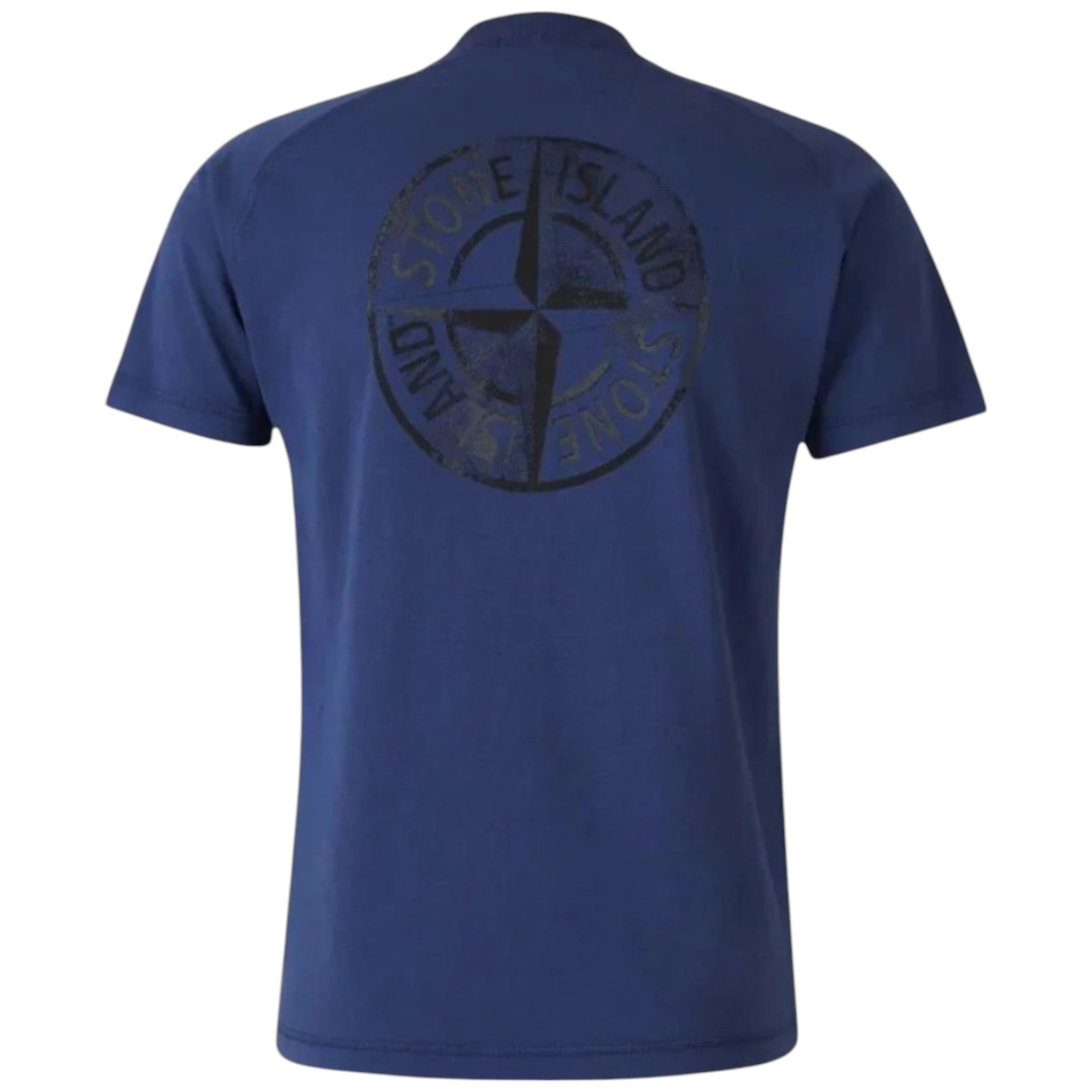 Stone Island, Compass-Printed Crewneck T-Shirt - Navy