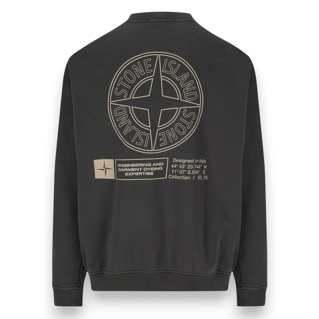 Stone Island, Lead Grey Oversized Sweatshirt - True Labels