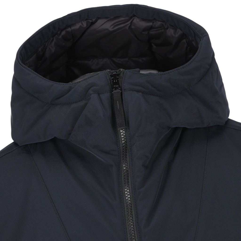 Stone Island, Navy Padded Micro Twill Jacket - True Labels