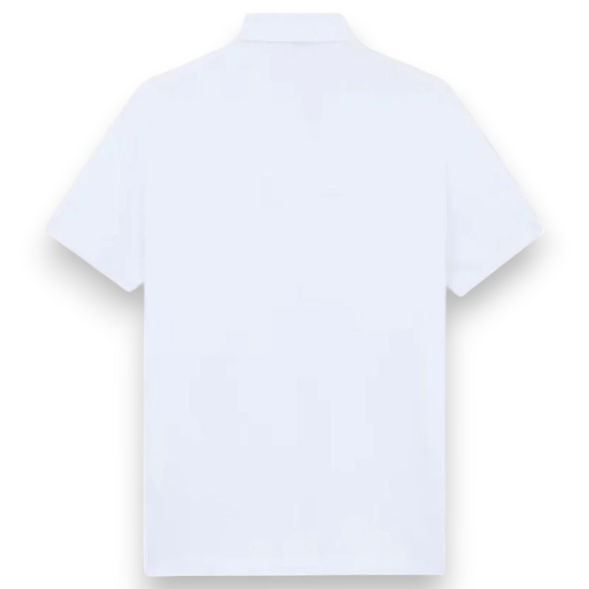 Stone Island, Slim Fit White Polo Shirt with Compass Patch