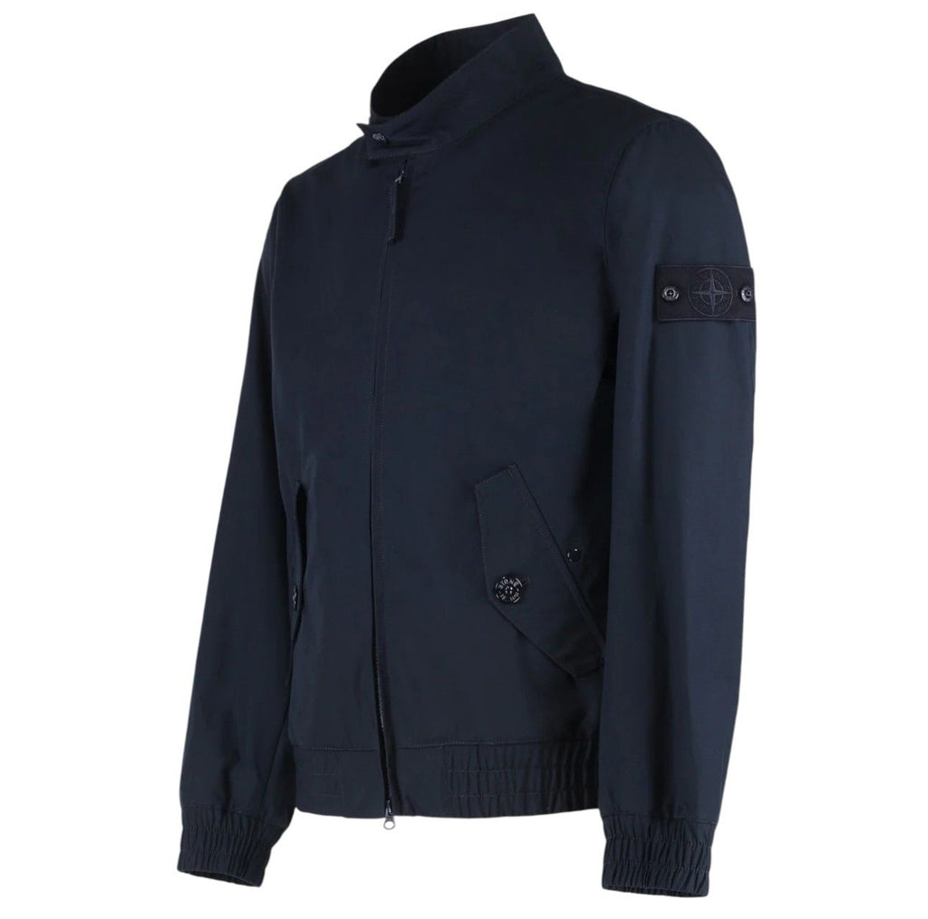Stone Island, Weatherproof Cotton Canvas Navy Ghost Jacket