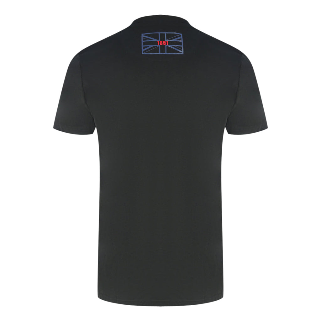 Aquascutum Script Logo Black T Shirt - Style Centre Wholesale