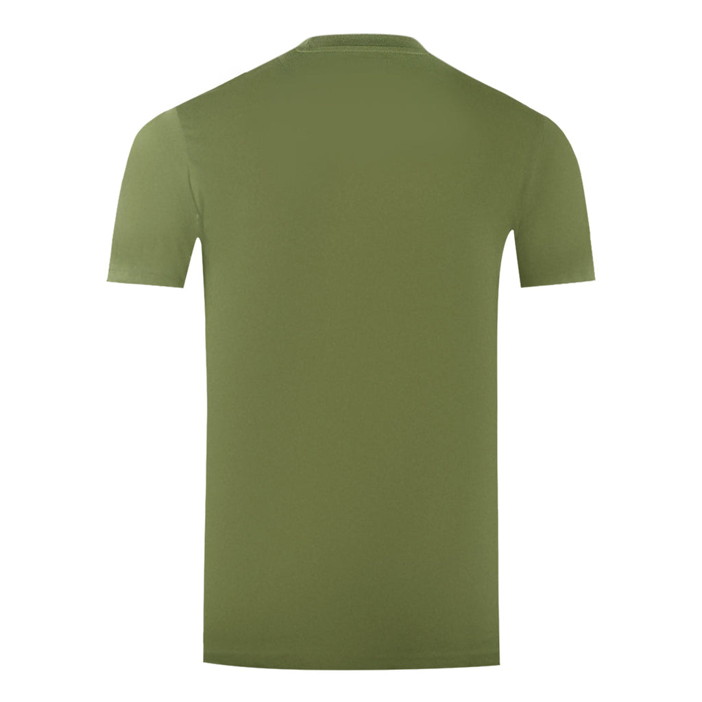Aquascutum London Aldis Brand Logo On Chest Army Green T Shirt - Style Centre Wholesale